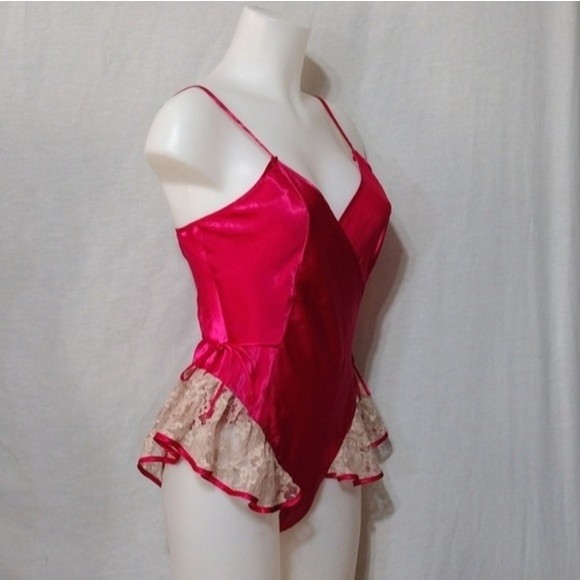 Vintage Victoria’s Secret Gold Label Lace Satin Teddy S Romantic Lingerie Glam - Picture 3 of 10